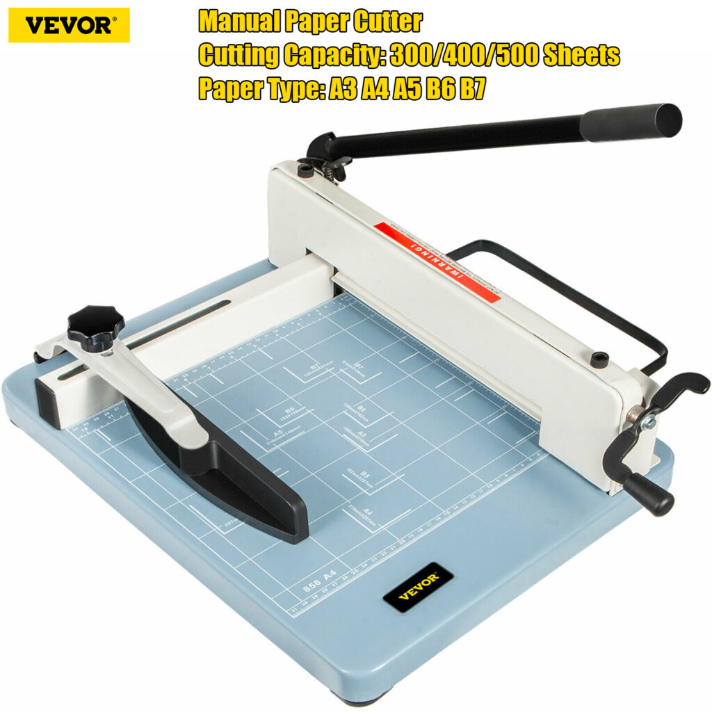 VEVOR 12″ A4 400Sheets Industrial Paper Cutter Effortless Operation ...